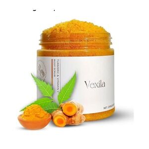 BOGO 8.8 oz Vexila Turmeric & Vitamin C Body Scrub -‎ Reduce Uneven Skin Tone